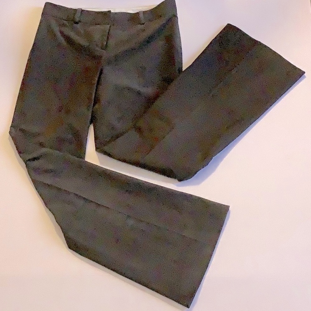 ELIE TAHARI corduroy boot leg trousers brown tone​